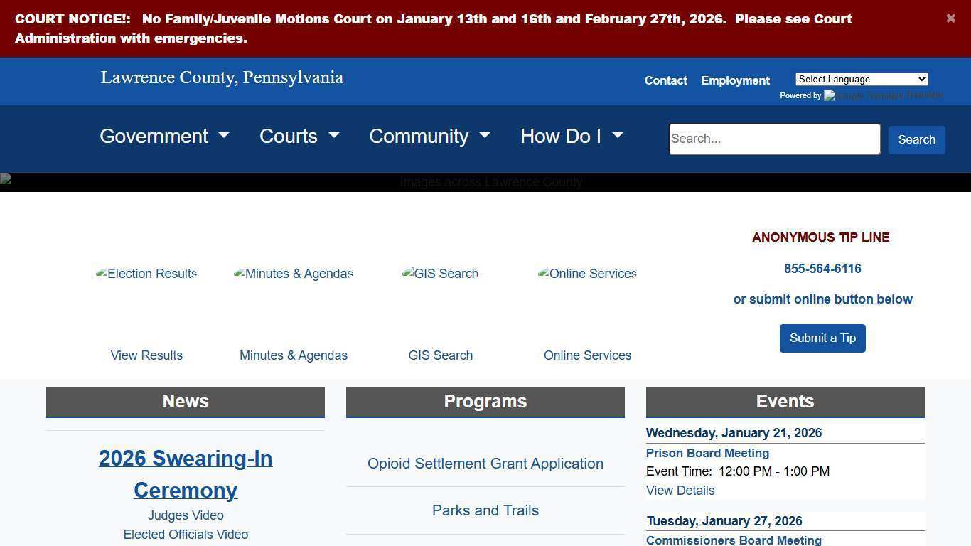 Lawrence County - Home